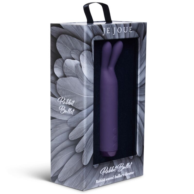 Bala vibradora rabbit lila de la marca JE JOUE, con forma ergonómica y textura suave para placer sensual.