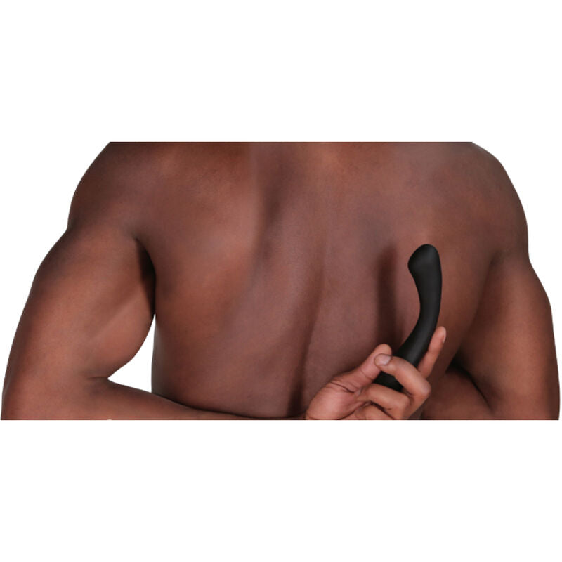 Vibrador Juno Flex de JE JOUE en color negro, diseñado para estimulación del punto G, con forma flexible y ergonómica.