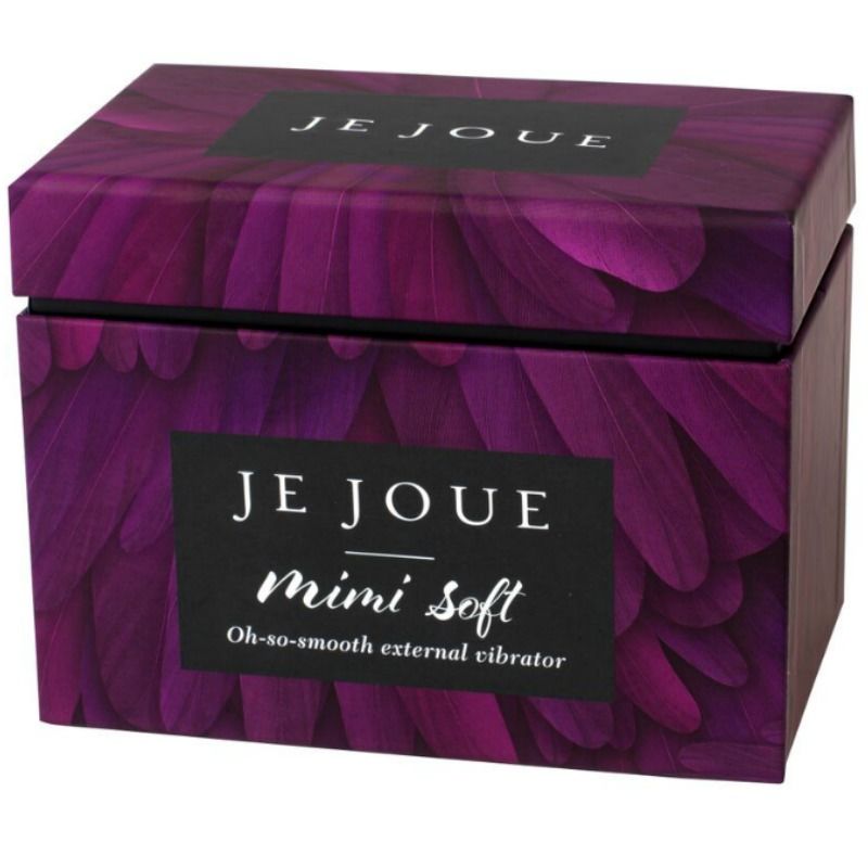 Masajeador Mimi Soft morado de la marca JE JOUE, con diseño ergonómico y suave para relajación y bienestar corporal.