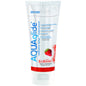 JOYDIVISION AQUAGLIDE strawberry-flavored lubricant in a 100 ml bottle with a sleek design and colorful label.