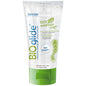Lubricante natural BIOGLIDE de JOYDIVISION, frasco de 150 ml, con envase transparente y etiqueta blanca y azul.