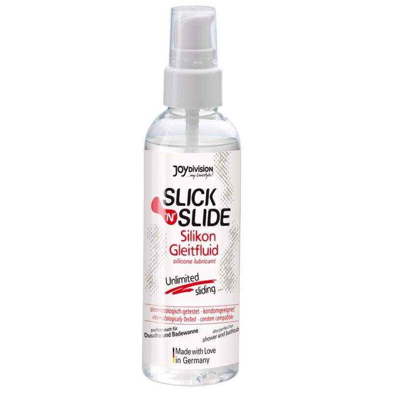 Silicone lubricant in a 100 ml bottle by JOYDIVISION, featuring a sleek design and easy-to-use cap.