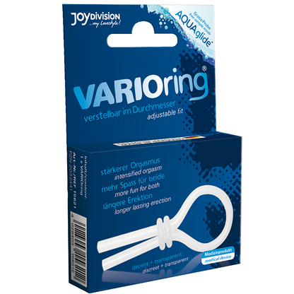JOYDIVISION Varioring penile ring with textured surface for enhanced stimulation and comfort.