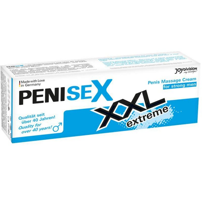 Crema estimulante para hombres Penisex XXL de JOYDIVISION EROPHARM, frasco de 100 ml con tubo de crema.