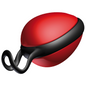 Red JOYDIVISION JOYBALLS individual ball, featuring a smooth surface and ergonomic design for enhanced pleasure.