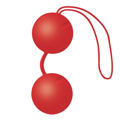 JOYDIVISION JOYBALLS Lifestyle Rojo, featuring red exercise balls for pelvic floor training and intimate wellness.