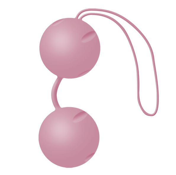 JOYDIVISION JOYBALLS in Lifestyle Rosa color, showcasing a set of smooth, round pleasure balls on a neutral background.