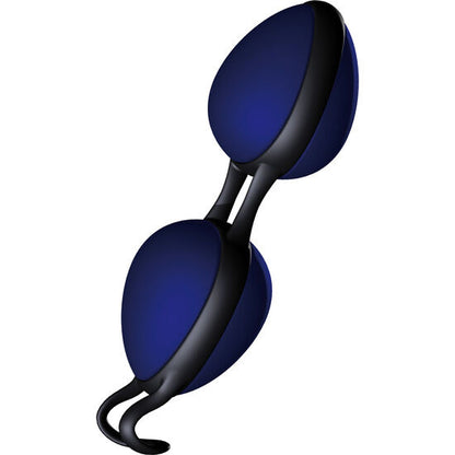 Black and blue JOYDIVISION JOYBALLS Secret Bolas Chinas, showcasing the sleek design and smooth finish.