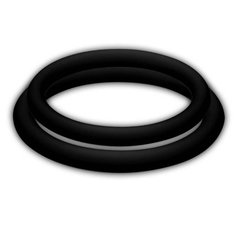 Anillos para pene negro JOYDIVISION POTENZDUO, tamaño M, con diseño resistente y ajustable para mayor placer y rendimiento sexual.