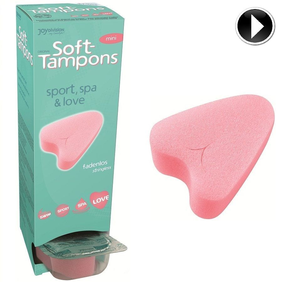 Tampones originales JoyDivision Soft-Tampons, paquete de 10 unidades, con aplicador suave y diseño discreto para mayor comodidad
