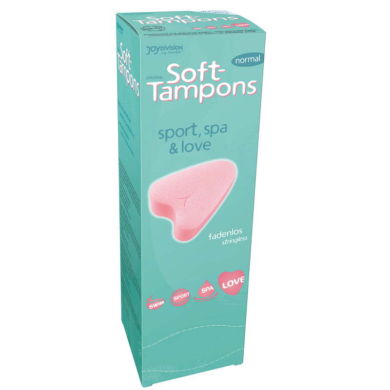 Aplicadores de tampones JoyDivision Soft-Tampons, paquete con 10 tampones originales de uso suave y cómodo para la menstruación.