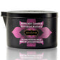 Vela de masaje Isla de la Pasión de Kamasutra Cosmetics, 170 g, con cera suave y aroma seductor para relajación y bienestar.