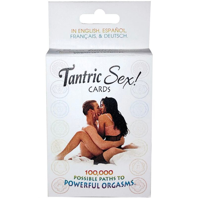 KHEPER GAMES Tantric Sex card game featuring colorful cards and playful designs for adult fun and intimacy.