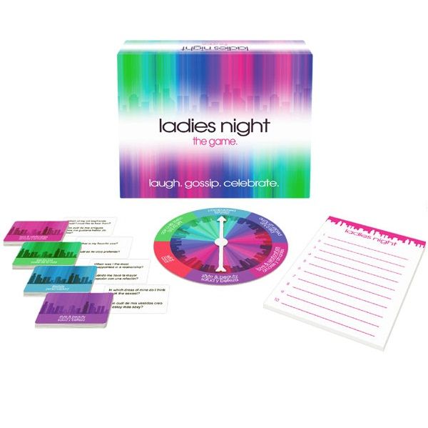 KHEPER GAMES Ladies Night game box featuring vibrant design and playful graphics for a fun girls' night experience.