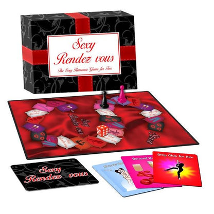KHEPER GAMES Sexy Rendez Vous game for two, featuring colorful cards and playful designs for adult fun.