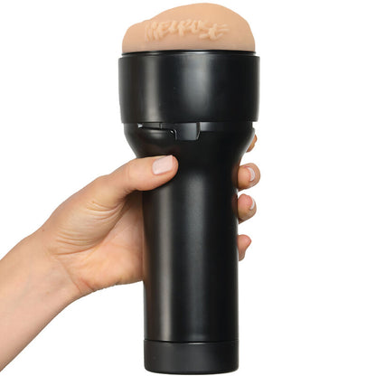 Juguete sexual KIIROO Feel Melrose Michaels Stars Stroker Collection, diseño realista con detalles en textura para placer.