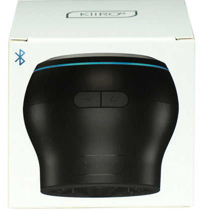 Dispositivo de succión interactivo KIIROO PowerBlow con diseño moderno y control de intensidad visible en la imagen.