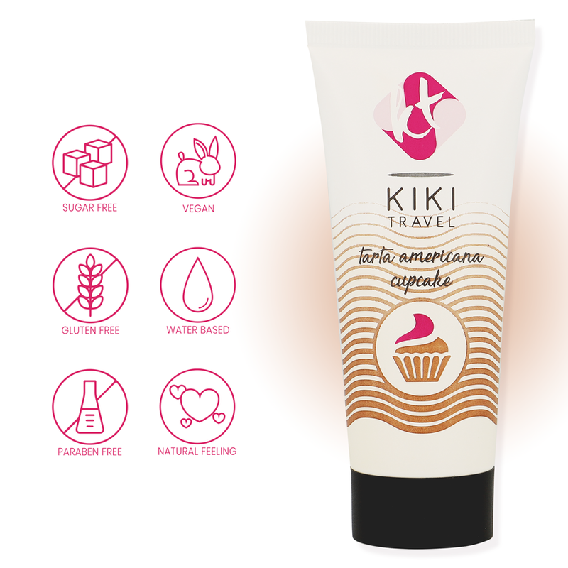 KIKÍ TRAVEL - AMERICAN CUPCAKE PIE FLAVOR SLIP GEL 50 ML