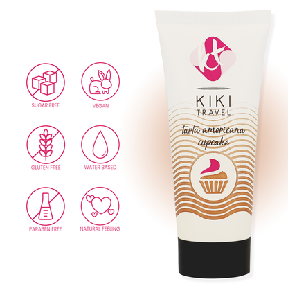 KIKÍ TRAVEL - AMERICAN CUPCAKE PIE FLAVOR SLIP GEL 50 ML