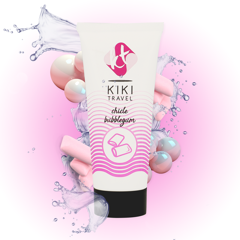 KIKÍ TRAVEL - BUBBLEGUM FLAVOR LUBRICANT 50 ML