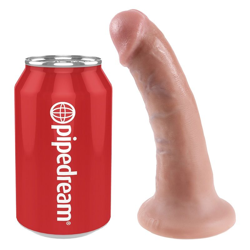 Pene natural KING COCK de 15.2 cm, realista y de alta calidad, para uso íntimo y placer.