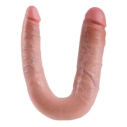 Natural 17.8 cm double penetration dildo from KING COCK, featuring realistic design and dual-ended functionality.
