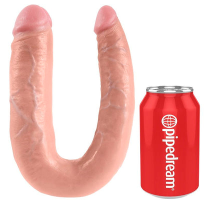 Natural 17.8 cm double penetration dildo by KING COCK, featuring realistic texture and design for enhanced pleasure.