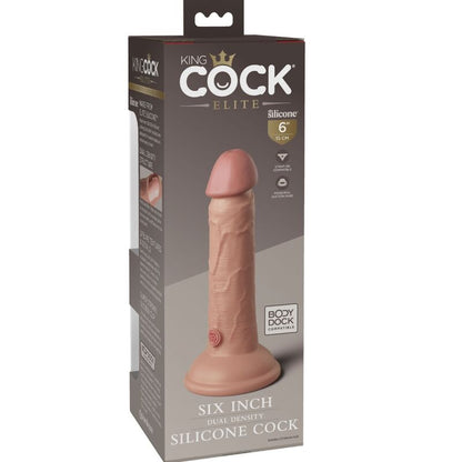 KING COCK - ÉLITE DILDO REALÍSTICO SILICONA 15.2 CM