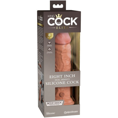 KING COCK - ÉLITE DILDO REALÍSTICO SILICONA 20.3 CM CARAMELO