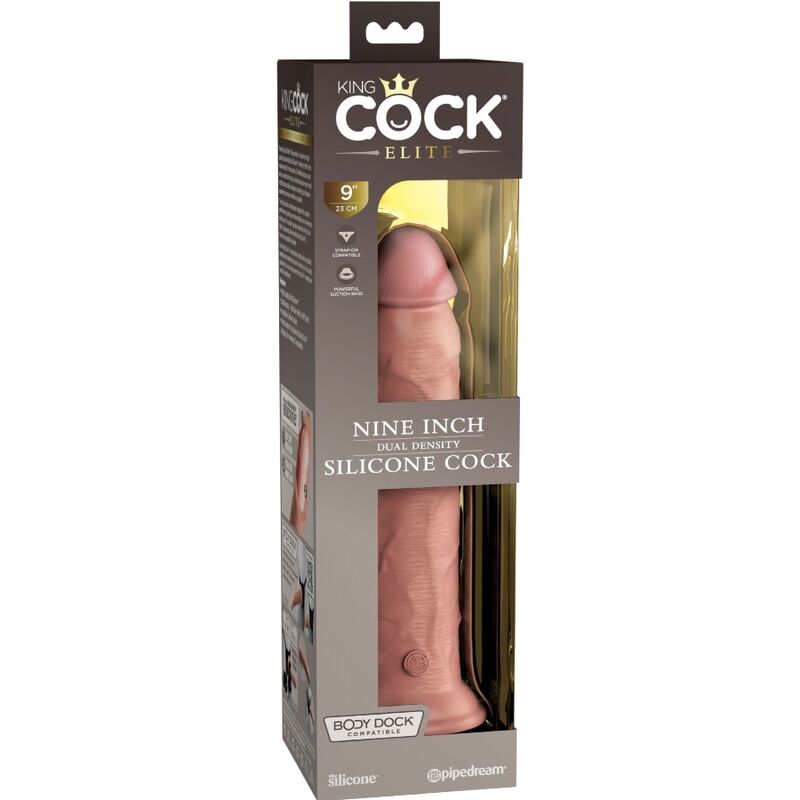 KING COCK - ELIT DILDO REALÍSTIC SILICONA 23 CM
