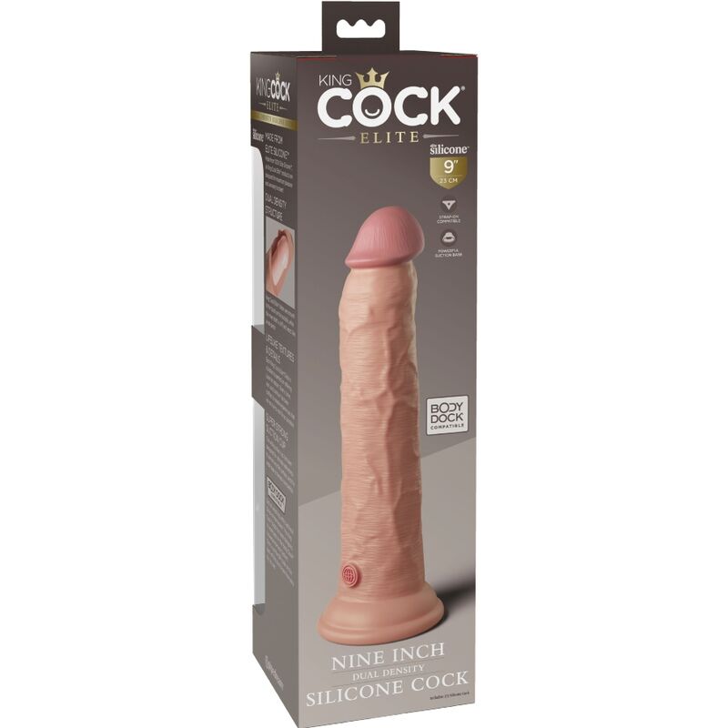 KING COCK - ELIT DILDO REALÍSTIC SILICONA 23 CM