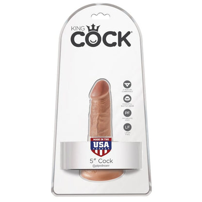 KING COCK - PENIS REALÍSTIC 12 CM CARAMEL