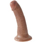 Pene realista KING COCK de 15 cm en color caramelo, con textura detallada y diseño anatómico para uso erótico.