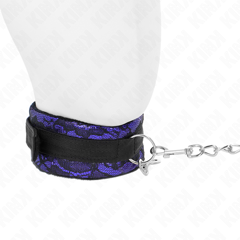 KINK - COLLAR AMB CORRETJA 105 CM CURT D'ENCAIX DE TERCIOPEL AMB RIBET DE NÀIL 44 X 5.5 CM