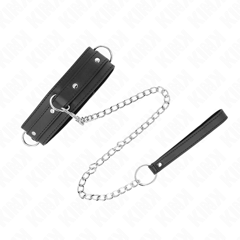 KINK - COLLAR AMB CORRETJA 65 CM 3 ANELLS MODEL 1 AJUSTABLE 38-49 CM X 5 CM