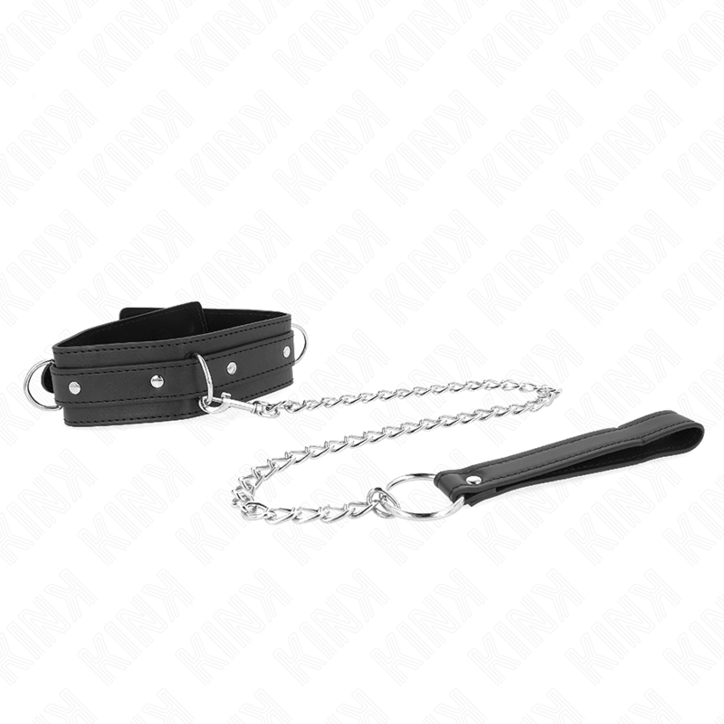 KINK - COLLAR AMB CORRETJA 65 CM 3 ANELLS MODEL 1 AJUSTABLE 38-49 CM X 5 CM