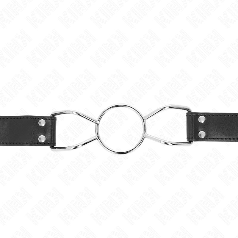 KINK collar and gag featuring a 60x3 cm spider mouth design in size L, showcasing the unique texture and color.