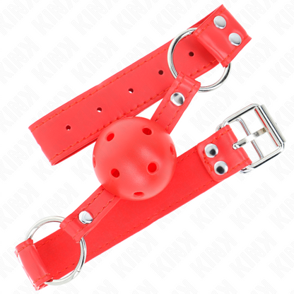 KINK - MORDASSA DE BOLA 4.5 CM DURA BUIDA VERMELL COMPLETA 62 x 2 CM