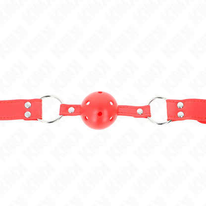 KINK - MORDASSA DE BOLA 4.5 CM DURA BUIDA VERMELL COMPLETA 62 x 2 CM