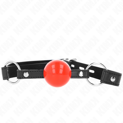 KINK - MORDASSA DE BOLA 4 CM AMB CANDAT BOLA VERMELLA CORRETJA NEGRA 60 x 2 CM