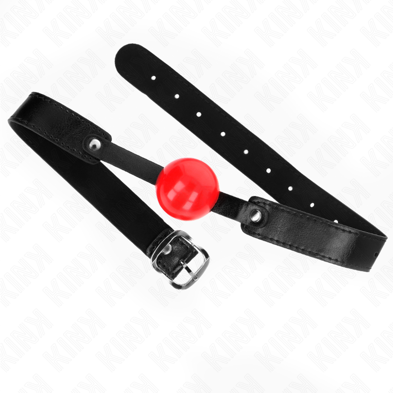 KINK - BALL GAG 4 CM SOFT TPE MODEL 1 66 x 2.5 CM ADJUSTABLE 41-61 CM