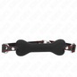 Black bone gag from KINK, 12 cm long and 2 cm wide, featuring a sleek design suitable for BDSM play.
