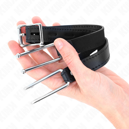 KINK - MORDASSA GANX DE METALL 11.5 CM AMB CORRETJA DE POLIPELL AJUSTABLE 39-58 CM X 2 CM