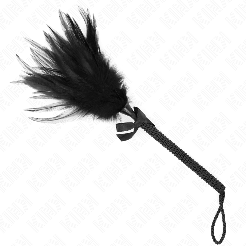 Plumas de cosquilleo de pollo KINK Impact & Touch, juguetón, 35 cm, con detalles en colores vibrantes para juegos sensuales.