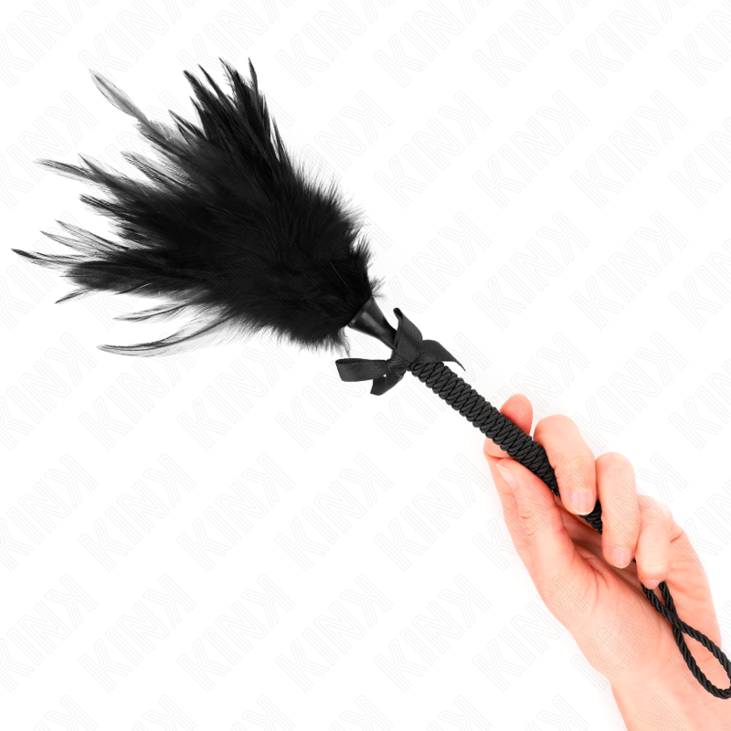 Plumas de cosquilleo de pollo KINK Impact & Touch, juguete de 35 cm con plumas suaves para cosquillas y diversión.