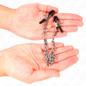 Pinzas para pezones KINK NIPPLE GRIP con cadena gruesa de 30 cm, hechas de metal, diseñadas para estimulación y restricción.