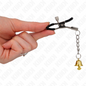 KINK - PINCES PER A PEIXONS AMB PENJANT DE CAMPANA DAURAT 6 CM