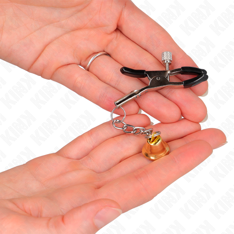 KINK - PINCES PER A PEIXONS AMB PENJANT DE CAMPANA DAURAT 6 CM