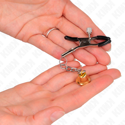KINK - PINCES PER A PEIXONS AMB PENJANT DE CAMPANA DAURAT 6 CM