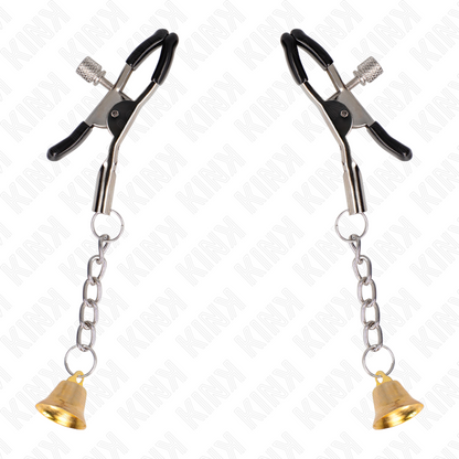 KINK - PINCES PER A PEIXONS AMB PENJANT DE CAMPANA DAURAT 6 CM